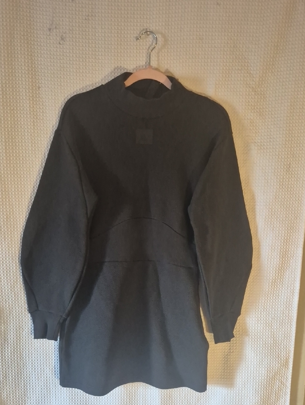 adidas Women Black Turtleneck Sweater Dress